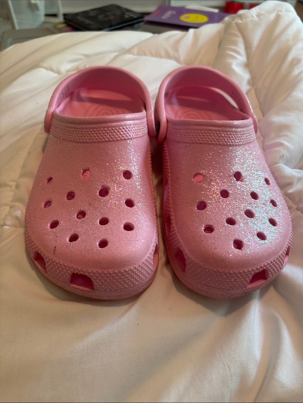 Sparkle Pink Clog Sandals
